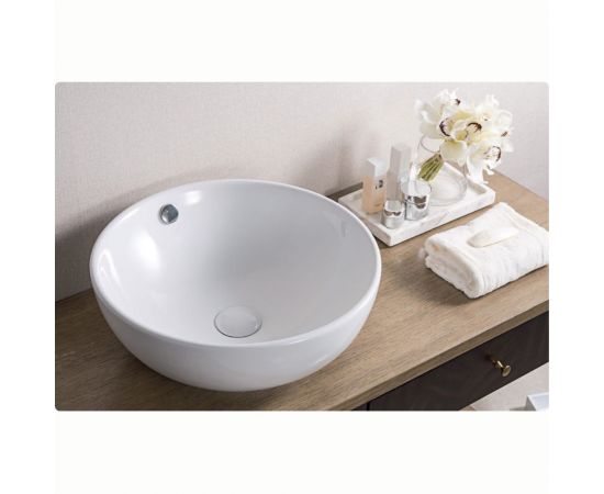 Керамическая накладная раковина BelBagno круглая BB1077 – изображение 3