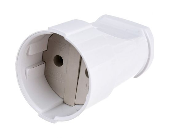 Кабельная розетка TDM 2П без заземления, 10А, 250B, белая SQ1806-0129 – изображение 3