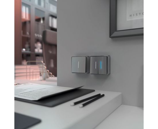 Одноклавишный выключатель WERKEL W5010106 с подсветкой a052766 – изображение 3