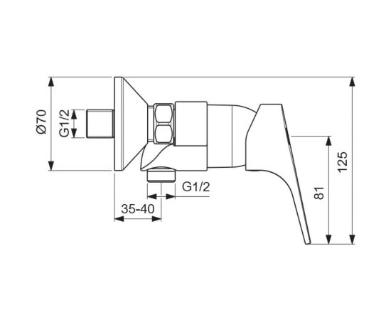 Смеситель для душа VIDIMA Видима Некст BA370AA – изображение 3