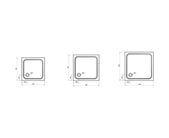 Душевой поддон Ravak Perseus Pro 80 Chrome XA044401010 – изображение 4