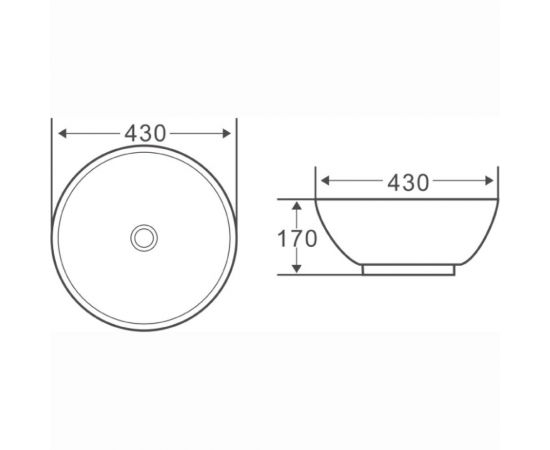 Керамическая накладная раковина BelBagno круглая BB1077 – изображение 4