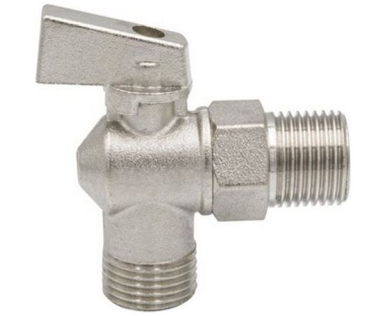 Угловой шаровой кран VRT 1/2 - 1/2 нар/нар рукоятка сверху 522219 – изображение 5