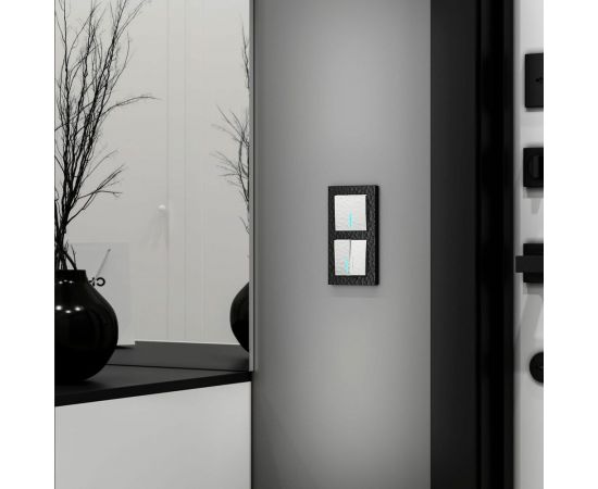 Рамка на 2 поста WERKEL Hammer черный W0022408 a052517 – изображение 5