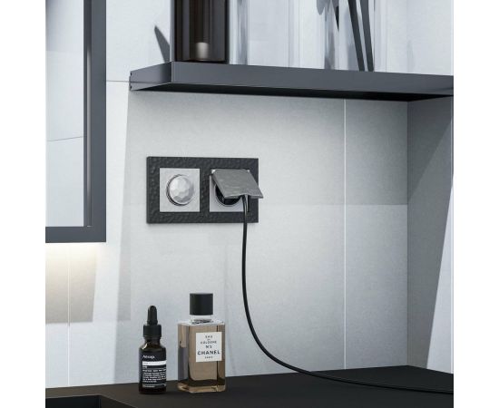 Рамка на 2 поста WERKEL Hammer черный W0022408 a052517 – изображение 6