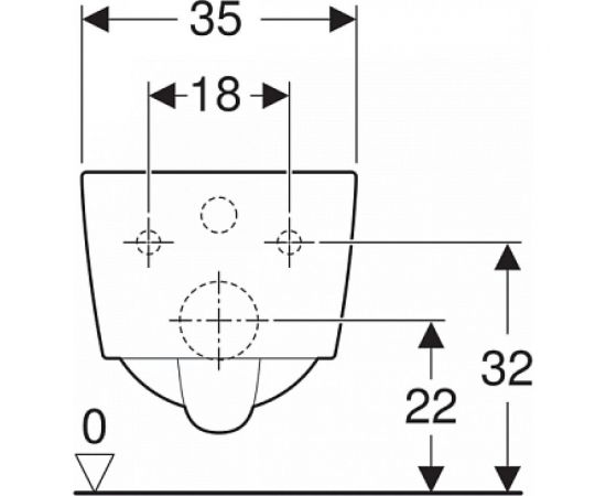 Подвесной унитаз GEBERIT iCon Square Rimfree безободковый, 6л, глубина 540 мм 201950000 00068185 – изображение 6