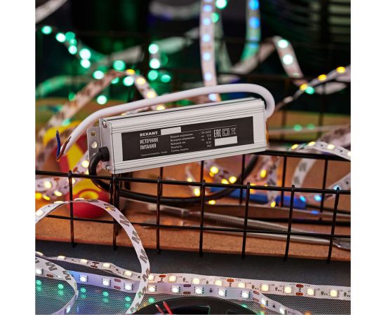 Блок питания REXANT 12 В 36 Вт 3 А влагозащищенный IP67 с проводами 200-036-2 – изображение 6