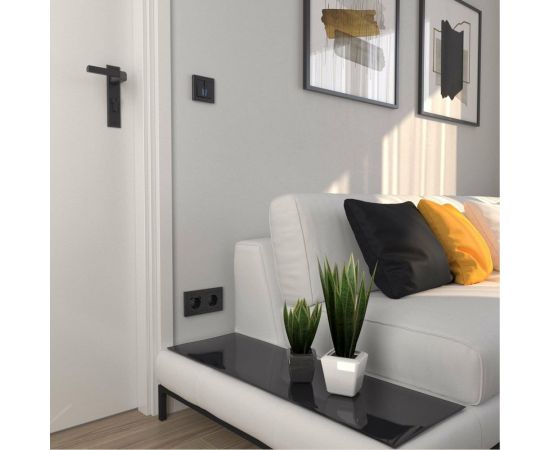 Рамка на 2 поста WERKEL Hammer черный W0022408 a052517 – изображение 7