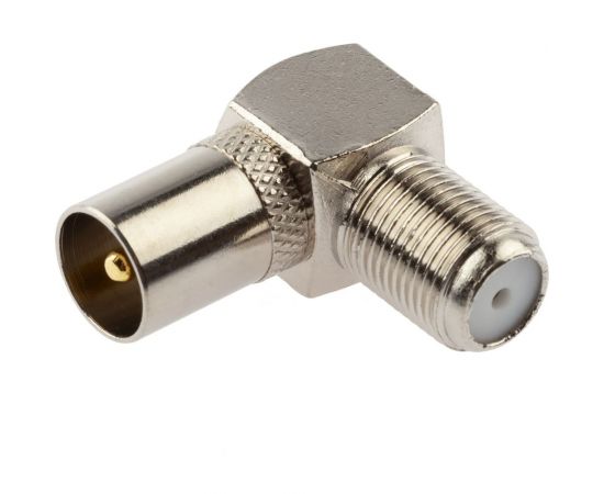 Угловой переходник ЭРА гнездо F - штекер TV, simple RSA041 Б0048298 