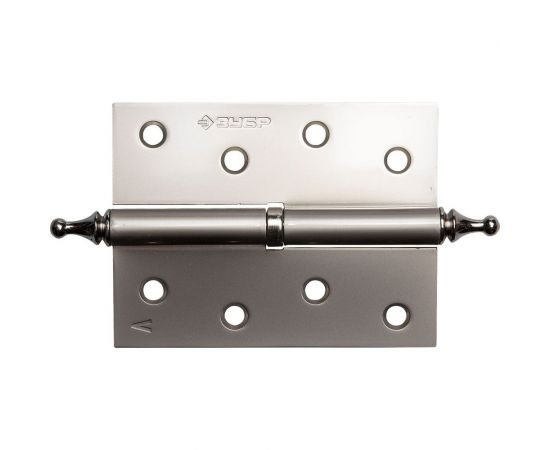 Дверная разъемная петля Зубр Эксперт 1 подшипник цвет матовая никель PN левая с крепежом 100x75x2.5 мм 2 шт. 37605-100-4L 