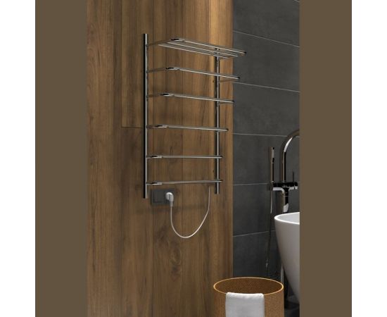 Полотенцесушитель INDIGO Hit (electro) 80/50 (скрытый монтаж, универсальное подключение R/L, полированный) LHE80-50R 