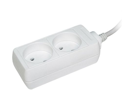 Удлинитель IEK У2, 2 места, 2Р/1.5 метра, 2х0.75мм2, 10А/250В WYP10-06-02-01-N 