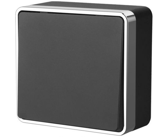 Выключатель WERKEL W5012035 одноклавишный проходной Gallant черныйхром a050978 