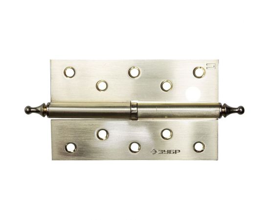 Дверная разъемная петля Зубр Эксперт 1 подшипник цвет матовая латунь SB правая с крепежом 125x75x2.5 мм 2 шт. 37605-125-3R 