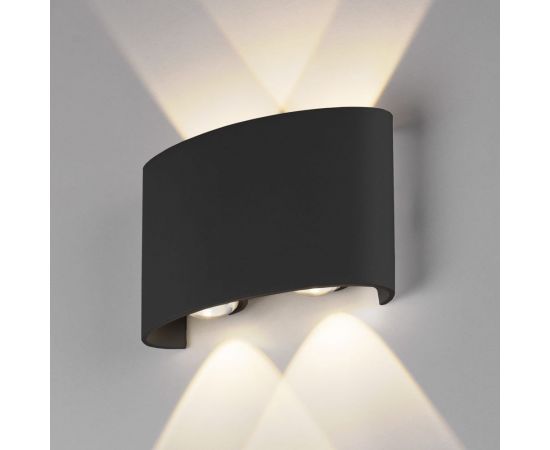 Садово-парковый светильник Elektrostandard 1555 TECHNO LED со светодиодами TWINKY DOUBLE чёрный a049672 