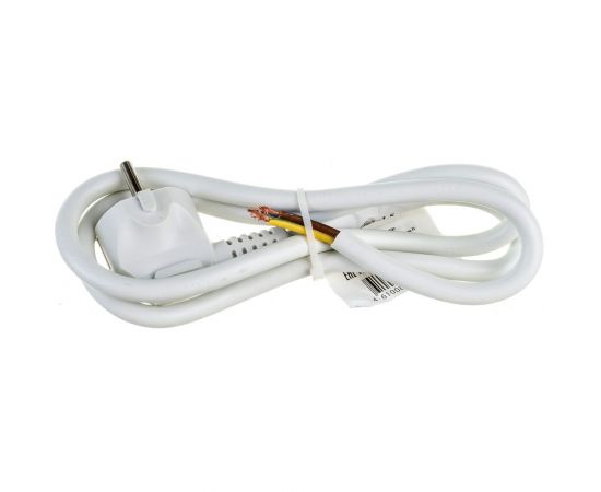 Шнур Atlantic ПВС-ВП 3*1,5 S22, белый, 1,0 м 2610 