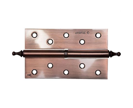 Дверная разъемная петля Зубр Эксперт 1 подшипник цвет старая медь AC левая с крепежом 125x75x2.5 мм 2 шт. 37605-125-6L 