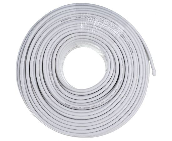 Кабель RG-6U+CU, 75%, 75 Ом, 100м, белый REXANT 01-2223 – изображение 2