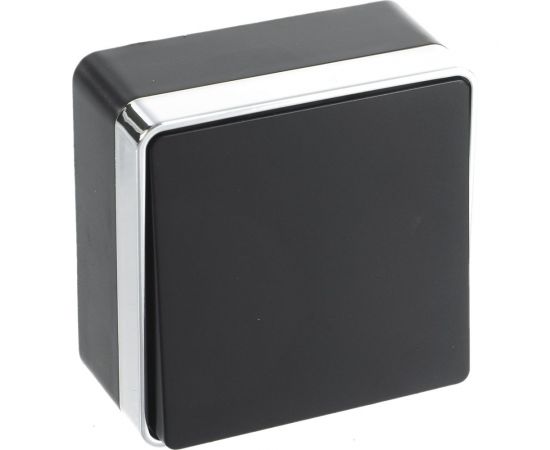 Выключатель WERKEL W5012035 одноклавишный проходной Gallant черныйхром a050978 – изображение 2