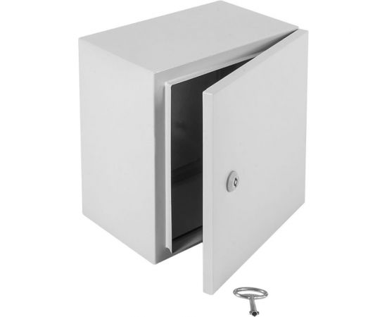 Электротехнический настенный шкаф ЦМО сплошная металлическая дверь, серый EMW-500.500.250-1-IP66 – изображение 3