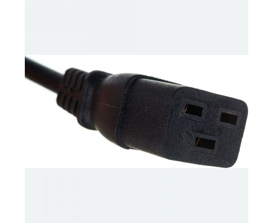 Шнур питания LANMASTER C19-Schuko, 3х1.5, 220В, 16А, черный, 0.5 метра LAN-PP19/SHA-0.5-BK – изображение 3