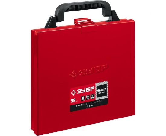 Набор сверл по металлу ЗУБР сталь Р4М2, 99 шт, 1-10 мм 29605-H99 – изображение 4