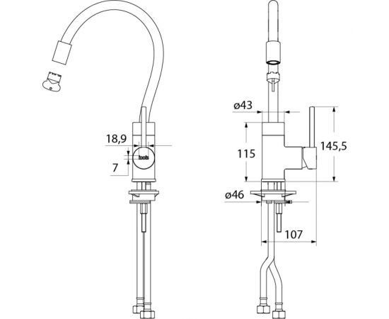 Смеситель для кухни IDDIS Kitchen 360 ID K36SBJBi05 – изображение 4