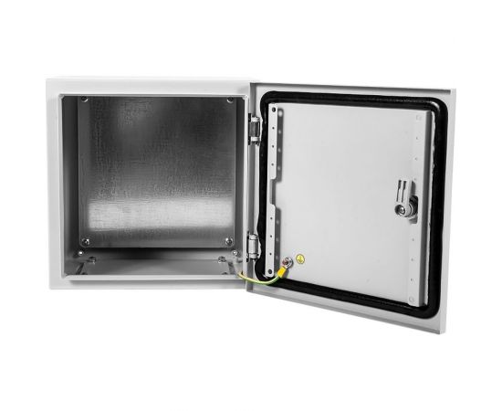 Электротехнический настенный шкаф ЦМО сплошная металлическая дверь, серый EMW-500.500.250-1-IP66 – изображение 4