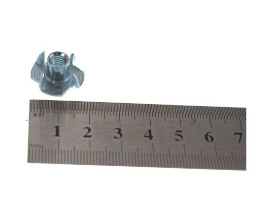 Мебельная забивная гайка Element М6 белый цинк 60 шт 307450 – изображение 5