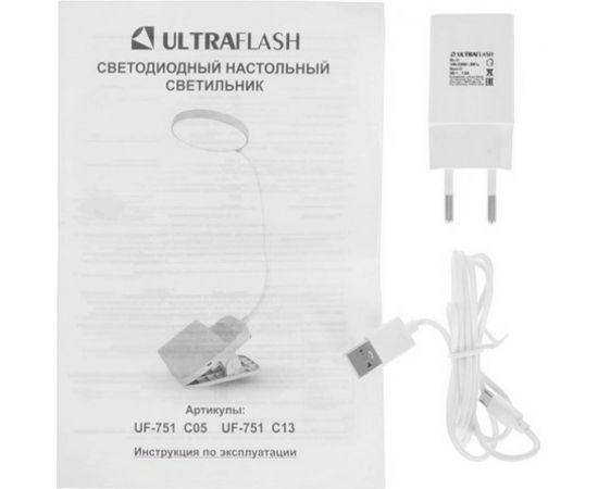 Настольный светильник UF-751 C05 ULTRAFLASH LED 7Вт, 3 уровня яркости, ССТ 14487 – изображение 5