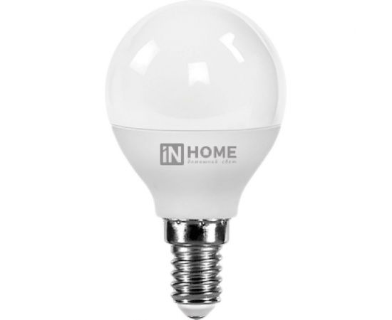Светодиодная лампа IN HOME LED-ШАР-VC 8Вт 230В Е14 3000К 600Лм 4690612020549 