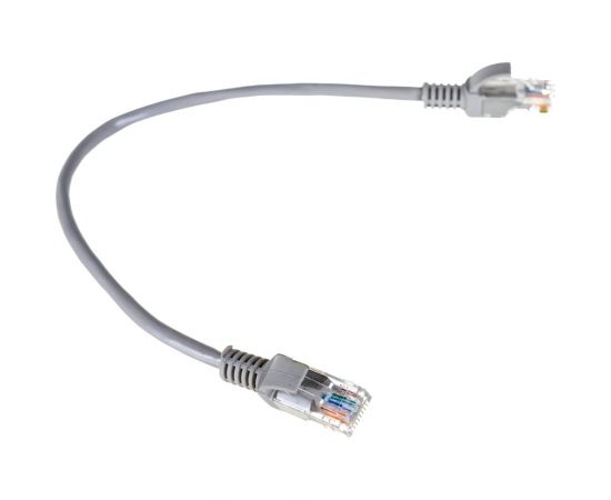 Патч-корд ExeGate UTP-RJ45-RJ45-5e-0,3M-GY, UTP, cat.5e, 0.3м, серый 258663 