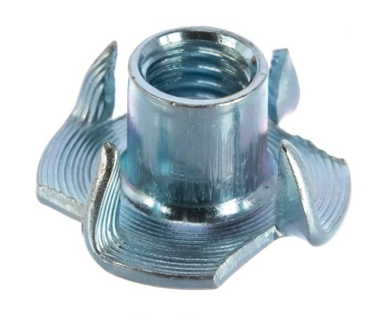 Мебельная забивная гайка Element М8 белый цинк 30 шт 307460 