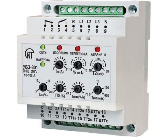 Универсальный блок защиты Новатек-Электро УБЗ-301 10-100А 3425610301 