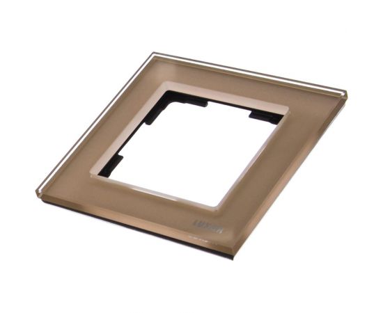 Рамка LUXAR Art на 1 пост стекло шампань 4606400620570 