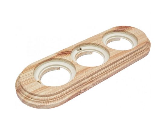 Рамка Bironi 3-х постовая, пластик, цвет Карельская Сосна BF1-630-13/PL 