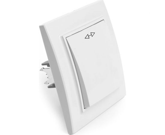 Перекрестный переключатель STEKKER 1-клавишный psw10-9009-01, 250в, 10а, серия эрна, белый, 39925 – изображение 2