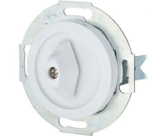 Поворотный выключатель LK Studio (сх.5), 10 A, 250 B, белый, LK Vintage 880604-1 – изображение 2