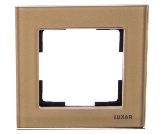 Рамка LUXAR Art на 1 пост стекло шампань 4606400620570 – изображение 2