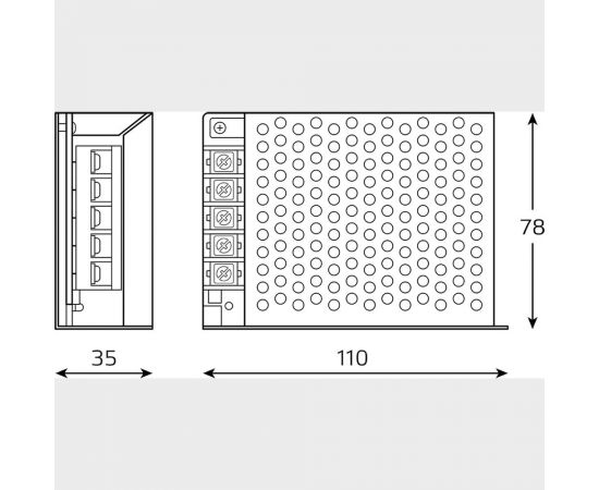 Блок питания Gauss Basic 12V 40W IP20 1/120 BT502 – изображение 2