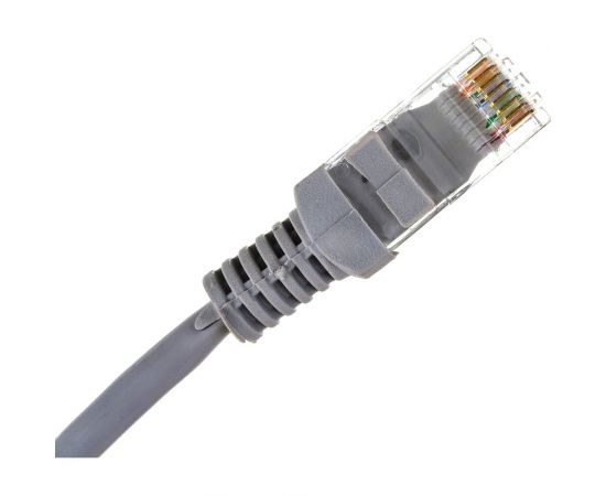 Патч-корд ExeGate UTP-RJ45-RJ45-5e-0,3M-GY, UTP, cat.5e, 0.3м, серый 258663 – изображение 2