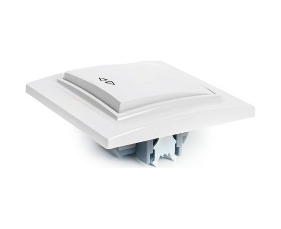 Перекрестный переключатель STEKKER 1-клавишный psw10-9009-01, 250в, 10а, серия эрна, белый, 39925 – изображение 3