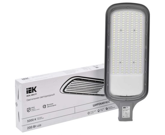 Светильник IEK LED ДКУ 1012-200Ш 5000К, IP65, серый LDKU1-1012-200-5000-K03 – изображение 3