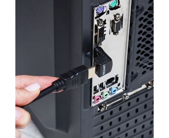 Угловой переходник штекер REXANT HDMI - HDMI гнездо 17-6805 – изображение 3
