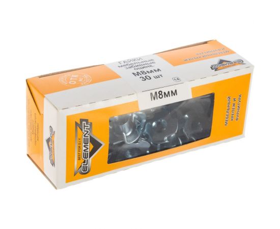 Мебельная забивная гайка Element М8 белый цинк 30 шт 307460 – изображение 5