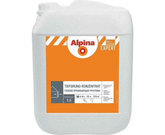 Универсальный грунт-концентрат ALPINA EXPERT Tiefgrund Konzentrat (глубокого проникновения; 10 л) 948104311 