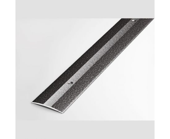 Порог прямой алюминиевый (37 мм, 0,9 м, порошковое покрытие, Серебро) ЛУКА 00000001675 