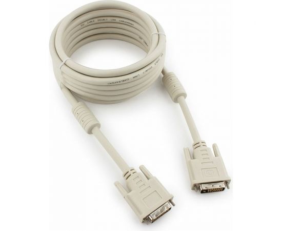 Кабель Cablexpert DVI-D dual link CC-DVI2-15, 25M/25M, 4.5м, экран, ферритовые кольца, пакет CC-DVI2-15 