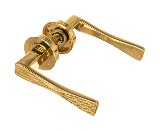 Дверная ручка ORO&ORO латунь блестящая 906-15 GP 