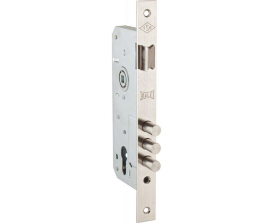 Корпус врезного замка с защёлкой KALE KILIT 152/3MR (45 мм) w/b никель 1116 